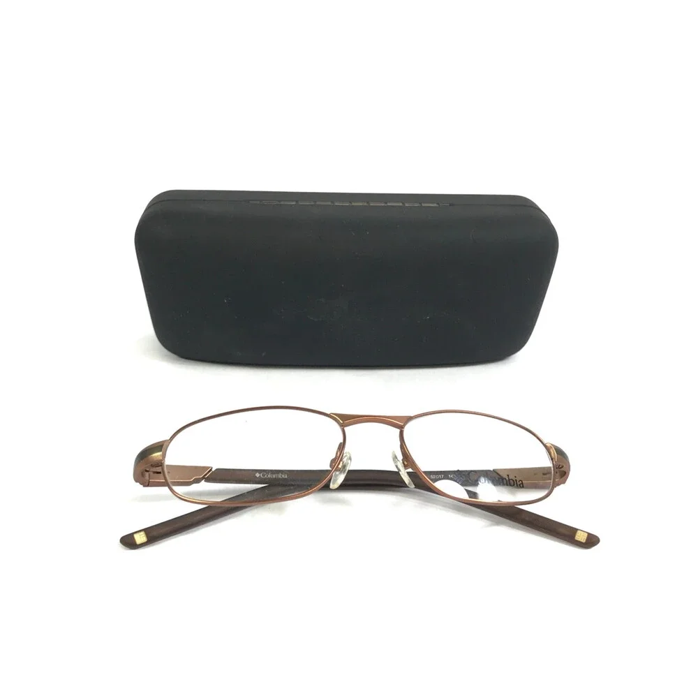 Columbia Eyeglasses Frames SILVER FALLS 101 C02 Shiny Brown Mossy Bank 52-17-140